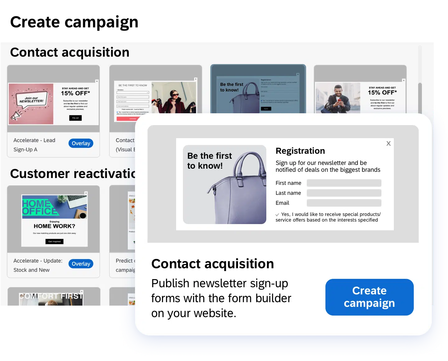 Immediate Web Channel Activation for Ribbon, Overlay and Embedded Campaigns