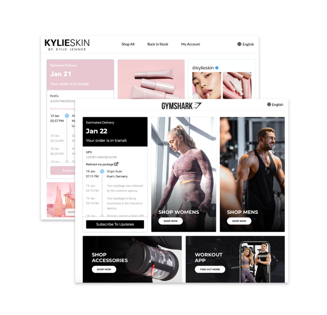 Branded tracking page