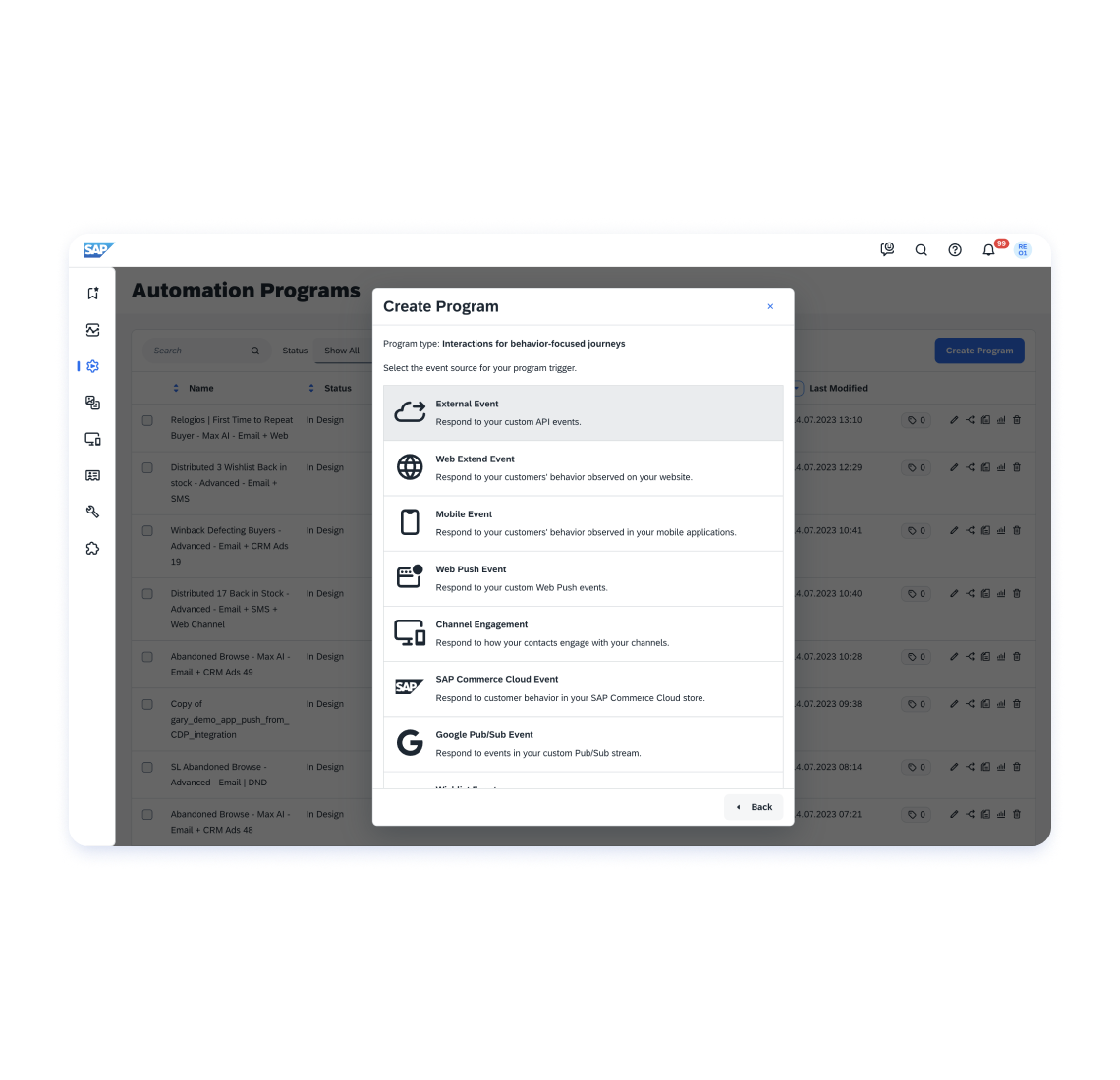 Start marketing automations based on a sequence of Segment events 