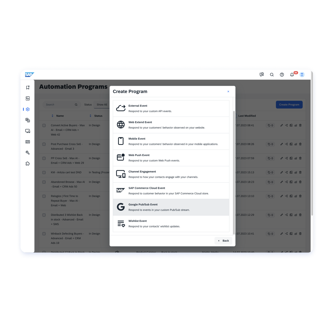 Stream events directly into Emarsys at scale
