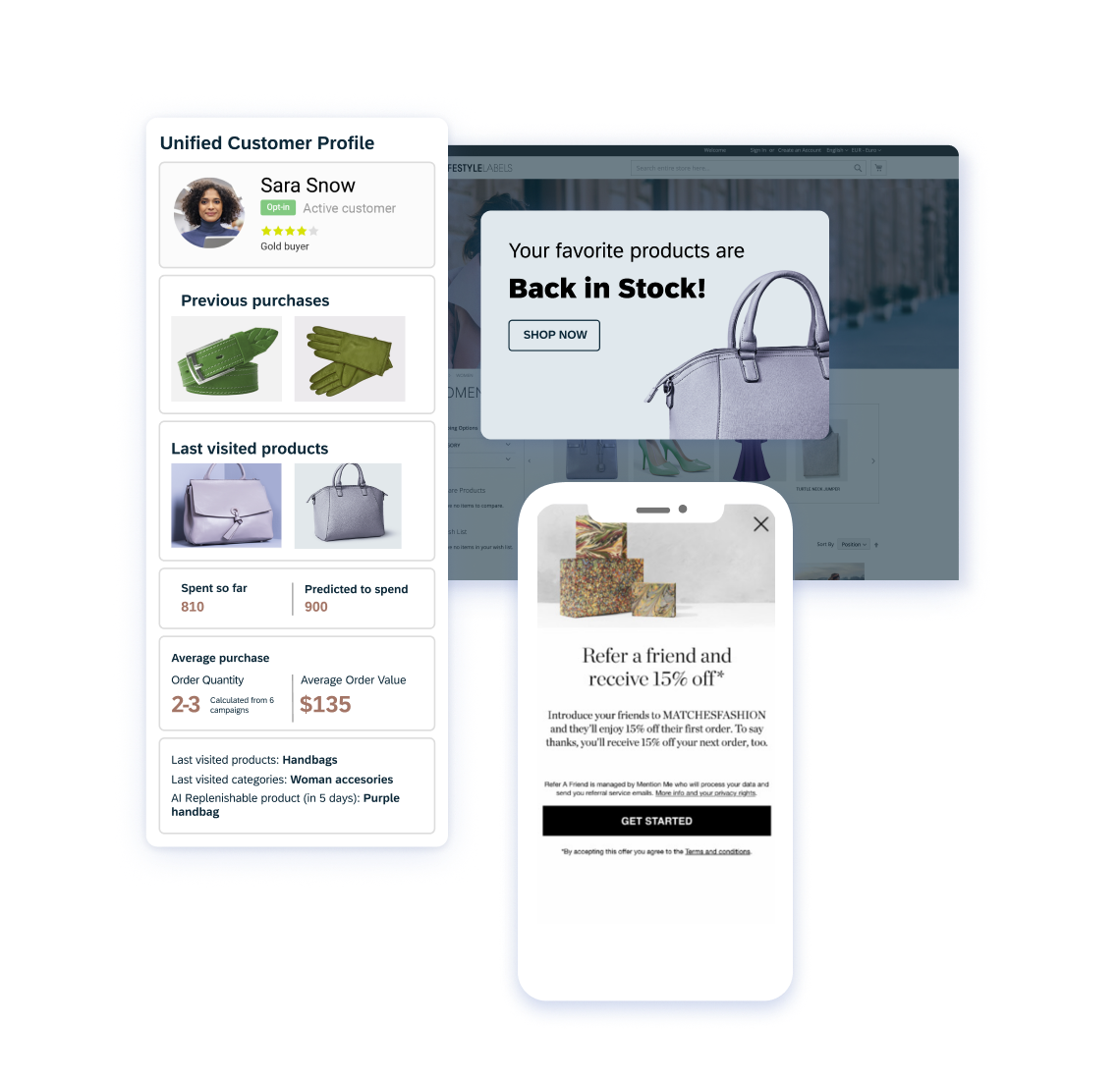 Enrich customer profiles with advocacy data