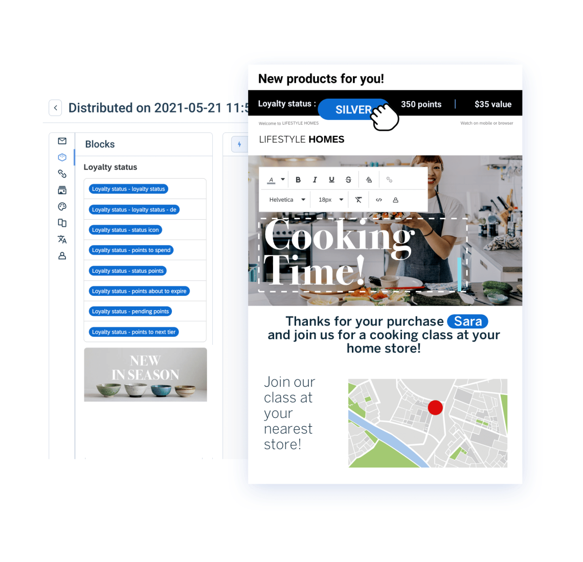 Deliver personalized emails 